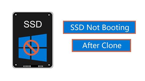 ssd not booting after cloning